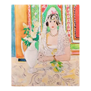 1950s After Henri Matisse "Spanish Woman With Flowers", First Edition Period Full-Color Print