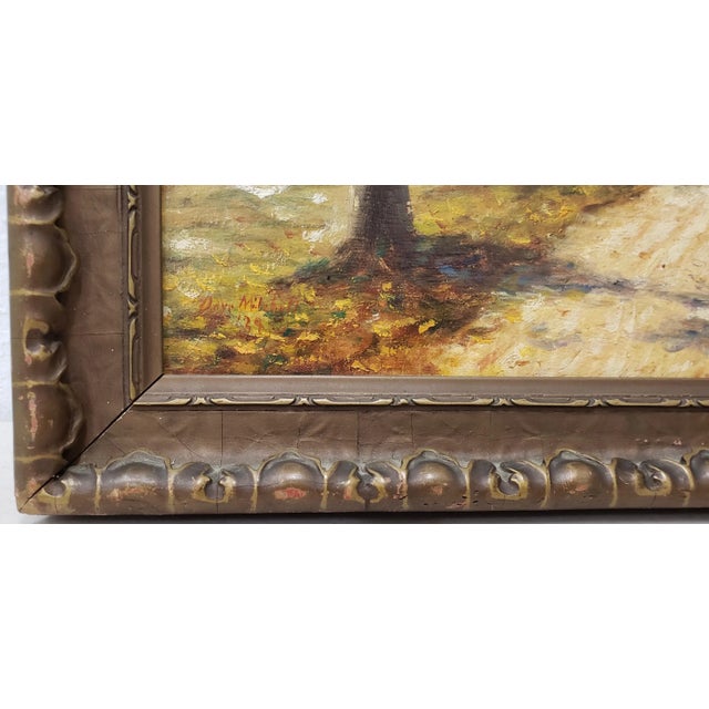 Golden West Autumn Path in the Country by Dave Mitchell C.1924 For Sale - Image 4 of 8