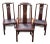 Vintage Henredon Ming Mahogany and Cane Dining Chairs - Set of 4 For Sale