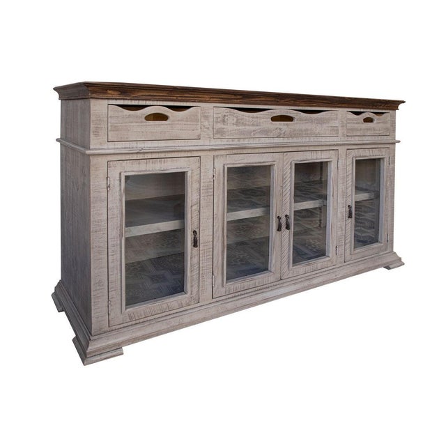 Peninsula Solid Wood Sideboard/ Media Console - 72" For Sale - Image 4 of 4