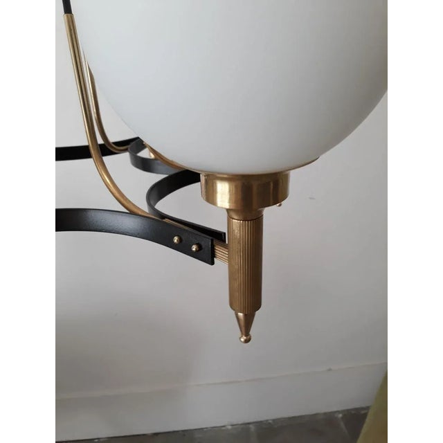Mid-Century Modern 6-Light Pendant Lamp from Stilnovo For Sale - Image 11 of 16