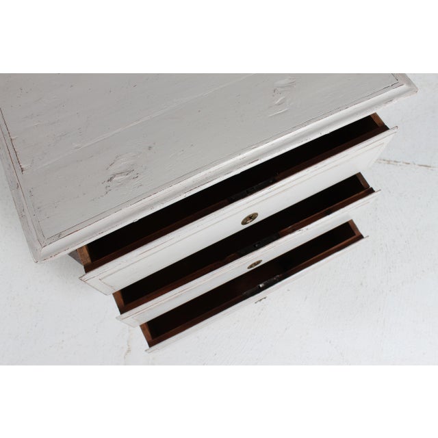 Small Louis XVI Danish Gray Chest of Drawers, 1900s For Sale - Image 9 of 11