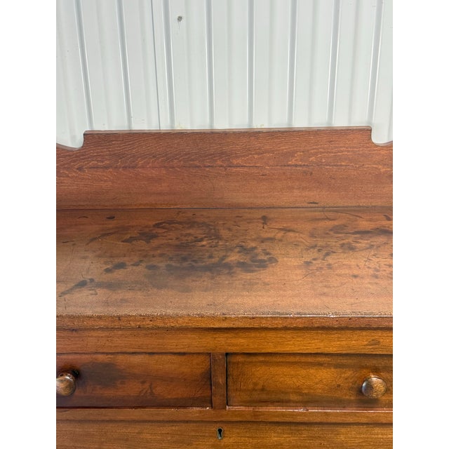 Wood Mid 19th Century Sheraton Chest of Drawers For Sale - Image 7 of 12