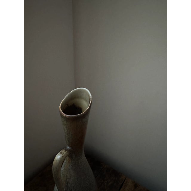 1950's Large Midcentury Vase With Handle by Carl Harry Stålhane, Rörstrand, Sweden For Sale - Image 10 of 12
