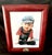 Vintage Burnes of Boston Cherry Wood 8x10 Frame With Brass Baby Shoes Motif Excellent Condition. For Sale - Image 11 of 15