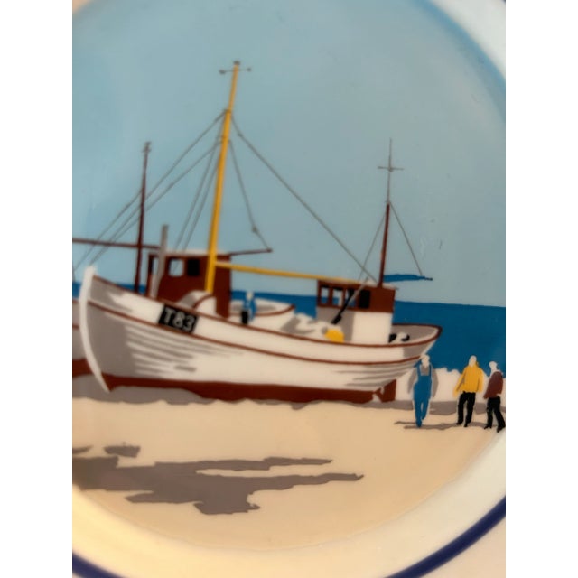 Late 20th Century Coastal Wall Plates by Royal Copenhagen Set of 3- Made in Denmark For Sale In Miami - Image 6 of 9