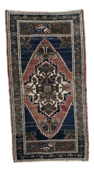 1960s Vintage Handmade Rug