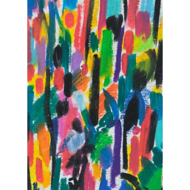 Françoise Galle, Abstract Silhouettes, 1940, Pastel on Paper For Sale - Image 8 of 10