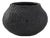 Faux Bois Round Bowl in an Ebony Finished Polyresin For Sale
