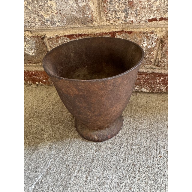 Coffee Late 19th Century Iron Apothecary Mortar For Sale - Image 8 of 11