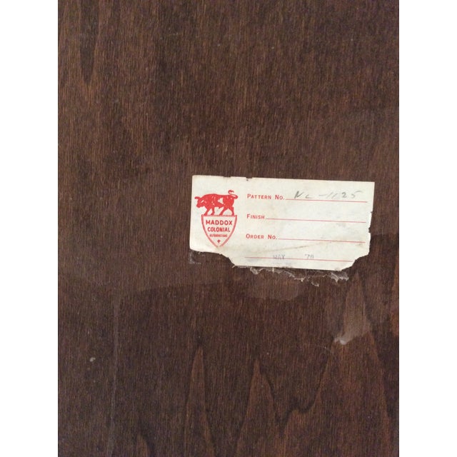 1980s Maddox Solid Cherry Wood Secretary Desk - 2 Pieces For Sale - Image 12 of 12