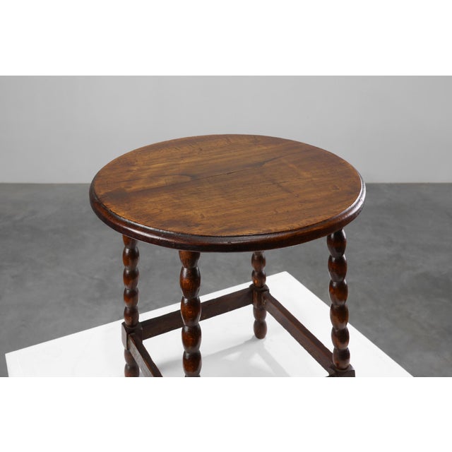 France / 1900 / Stool / Oak / Rustic / French Provincial A charming example of turn-of-the-century French Provincial...