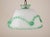 Antique Murano Glass Pendant Light Arsenic Jade Light Green Opaline For Sale - Image 13 of 14