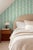 Traditional Garden Leaf Stripe Grasscloth Wallpaper by House Party | Sage & Mint Green | 8 Yards For Sale - Image 3 of 7