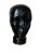 Onyx Black Glass Head Sculpture, 1970’s For Sale - Image 8 of 8