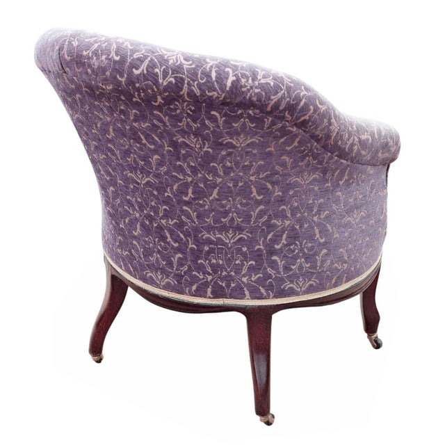 Antique Victorian Ladies Tub Bedroom Chair, 19th Century For Sale - Image 4 of 8