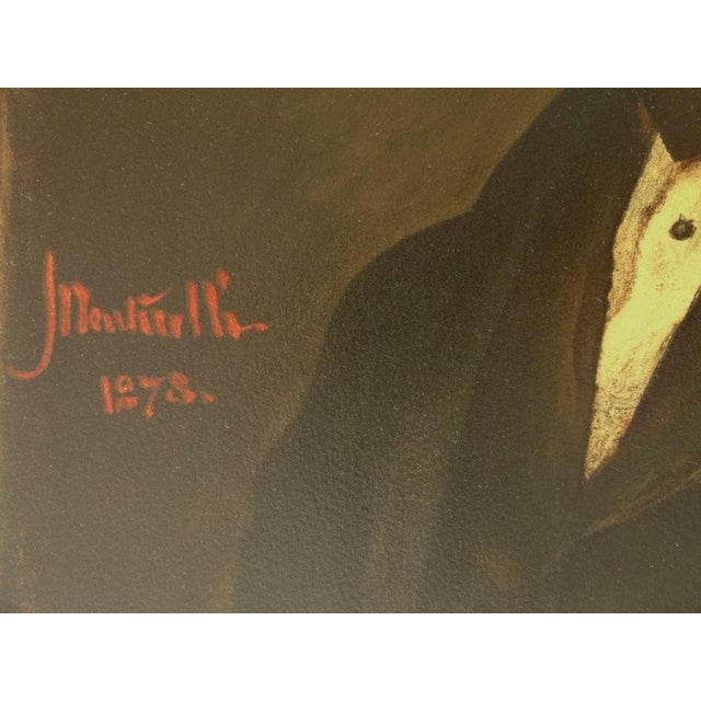Adolphe Monticelli, Portrait du maître M.L, Lithograph For Sale - Image 4 of 5