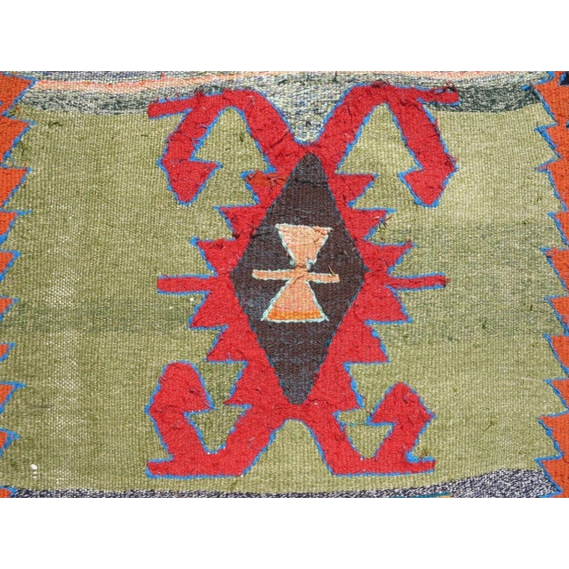 Peach 1960s Vintage Turkish Handknotted Runner Rug - 28"x134" For Sale - Image 8 of 12
