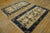 1920s Pair of Chinese Peking Carpets 3' x 5'10'' - 92 x 178 Antique Peking Small Scatter Size Wool Beige, Blue Rug, Circa...