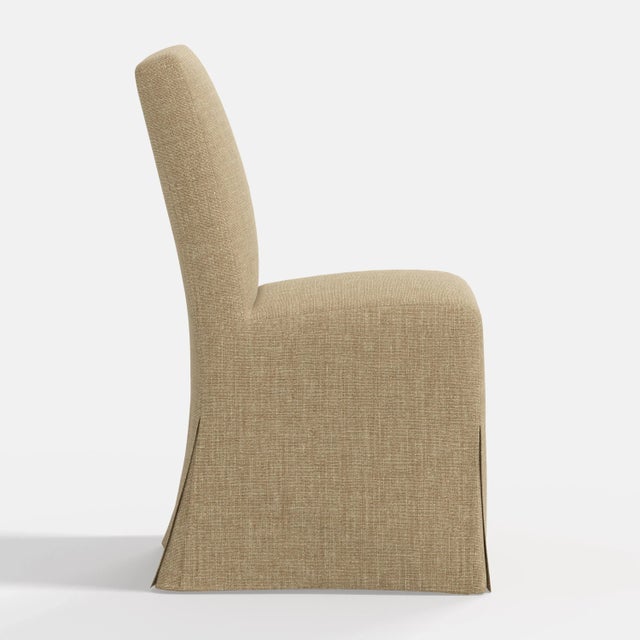Not Yet Made - Made To Order Stoffer Home x Cloth & Company Lindy Slipcover Dining Chair in Relaxed Linen Burlap For Sale - Image 5 of 6