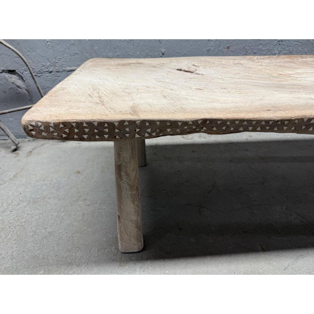 Andrianna Shamaris Shell Inlaid Teak Wood Coffee Table For Sale - Image 12 of 18