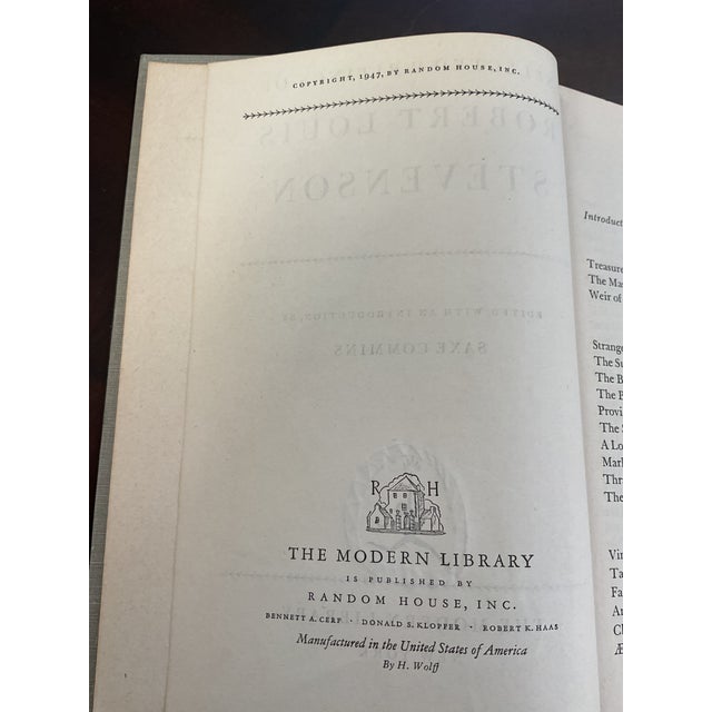 Paper Selective Writings of Robert Lewis Stevenson Published by Modern Library 1947 For Sale - Image 7 of 9
