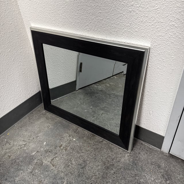 Contemporary Bp Industries Contemporary Framed Wall Mirror For Sale - Image 3 of 12