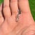 Pear-Cut Diamond Solitaire Charm Pendant in 14k Solid White Gold For Sale In New York - Image 6 of 14