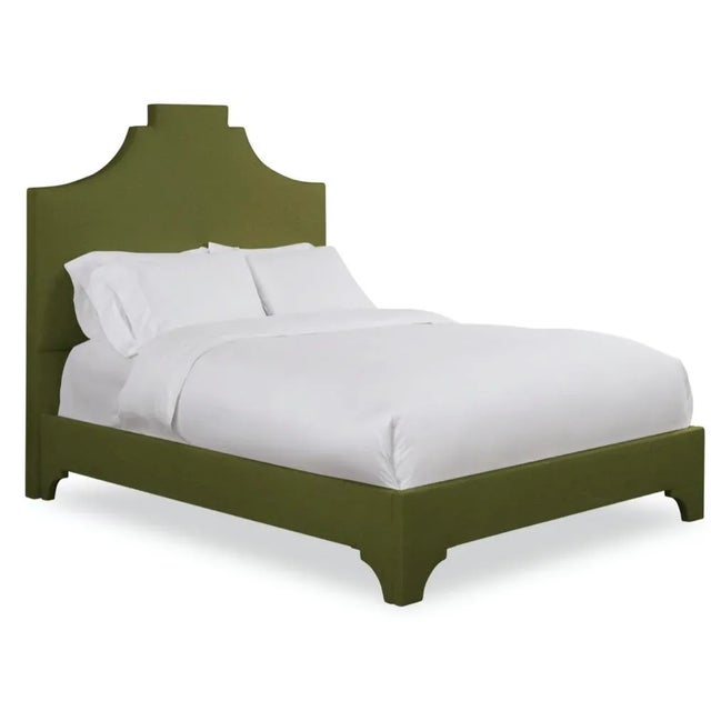 This listing includes the entire bedframe, including the headboard, rails, and footboard. From Chairish's line of bespoke...