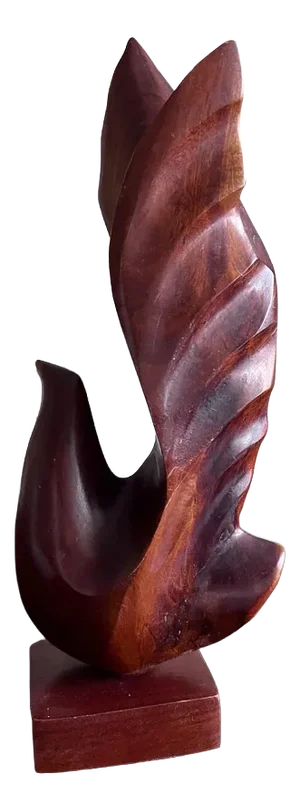 Scandinavian Wooden Bird Sculpture