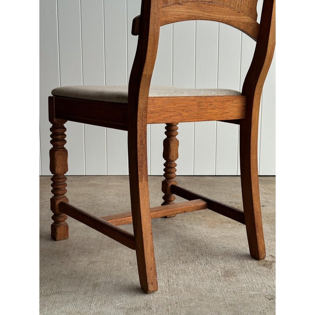 Set of Four Antique English Oak Dining Chairs, C. 1900 For Sale - Image 17 of 18
