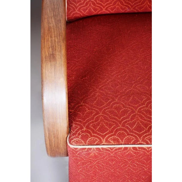 Set of Art Deco Armchairs in Beech attributed to J. Halabala for Up Závody, Czech, 1930s For Sale - Image 6 of 9