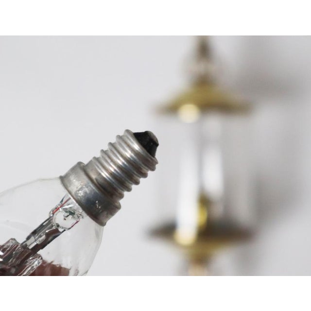 Brass and Glass Wall Sconces from Maison Lunel, France, 1950s, Set of 2 For Sale - Image 6 of 18