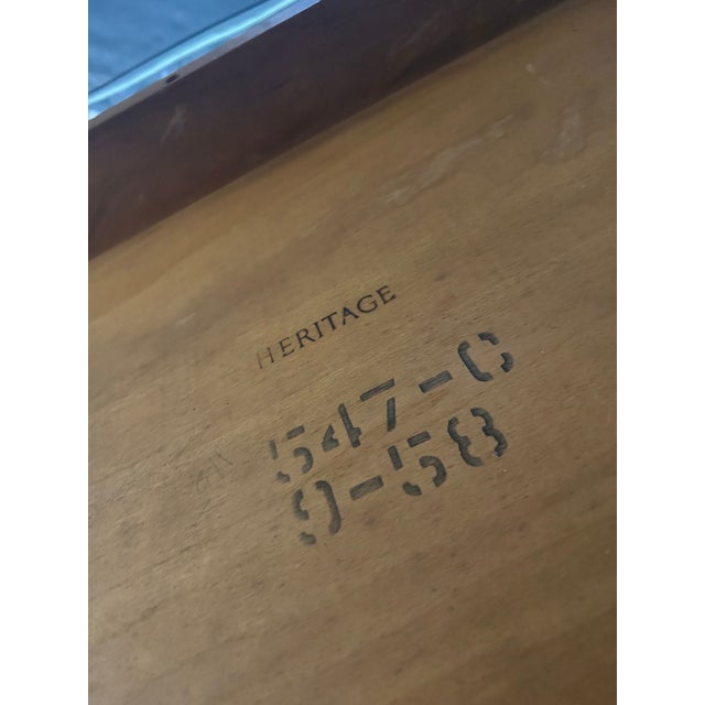 1958 Mid -Century Modern Drexel Walnut Oval Coffee Table For Sale In Dallas - Image 6 of 10