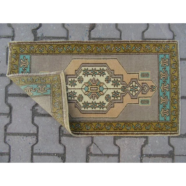 Turkish 1960s Turkish Mini Konya Rug For Sale - Image 3 of 4