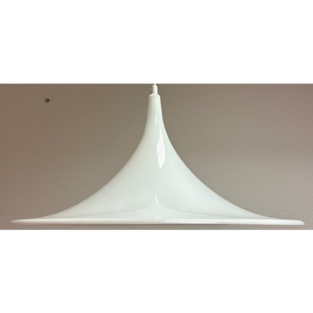 White Pendant Light from Dijkstra Lampen, 1970 For Sale - Image 6 of 6