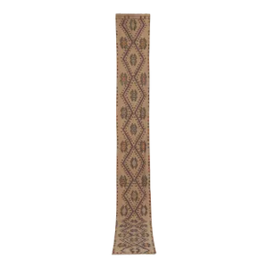 1960s Vintage Jajim Kilim Runner Rug - Stair Rug
