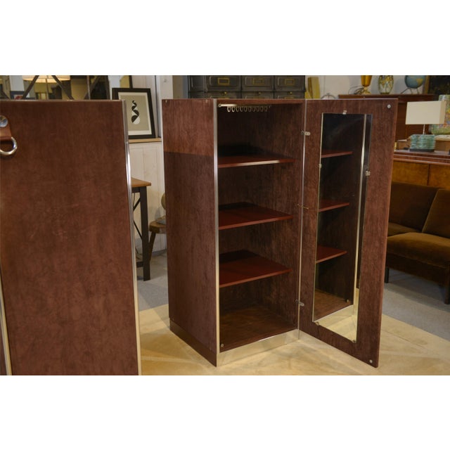 Brown Wardrobes by Guido Faleschini and Mariani for Hermès, 1970s, Set of 2 For Sale - Image 8 of 14