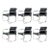Chrome Milo Baughman Style Dining Chairs - Set of 6 For Sale