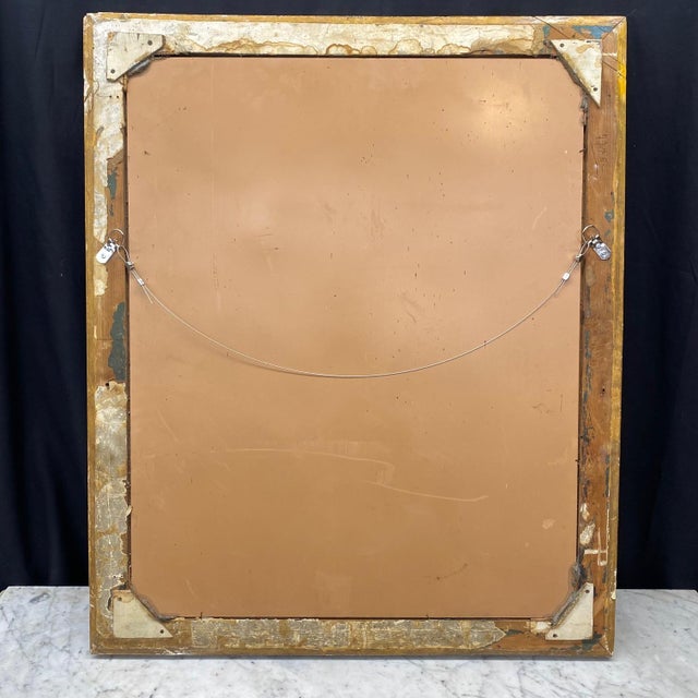 Late 18th Century 18th Century French Carved Giltwood Wall Mirror With Original Gold Leaf Paint For Sale - Image 5 of 8