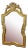 Dramatic Gilt-Wood French Wall Mirror For Sale