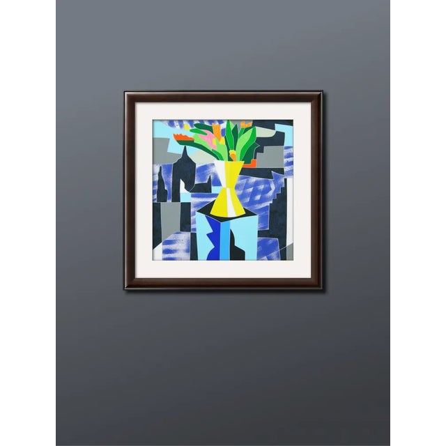 Artwork sold in perfect condition Multi-material color screen printing with manual collage interventions. Signed and...