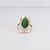 Signed Vintage Southwestern 14k Gold & Royston Turquoise Cabochon Cocktail Ring For Sale - Image 11 of 16