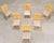 Mid-Century Modern Set of Six Woven Vegan Leather Dining Chairs by Budji Layug For Sale - Image 3 of 17