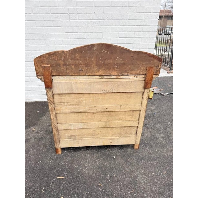 Antique 19th Century Victorian Oak Washstand Cabinet With Knapp Joints For Sale - Image 16 of 16