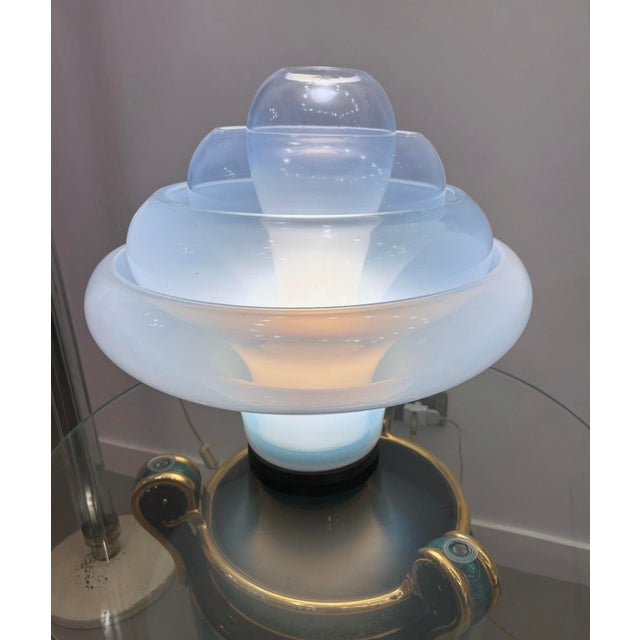 AVMazzega Carlo Nason Table Lamp Produced by Mazzega, Mod. Lotus Lt305, 1960s For Sale - Image 4 of 4