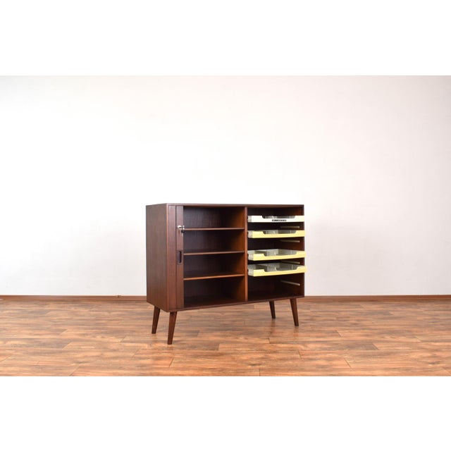 Mid-Century Danish Teak Tambour Doors Sideboard, 1960s For Sale - Image 6 of 11