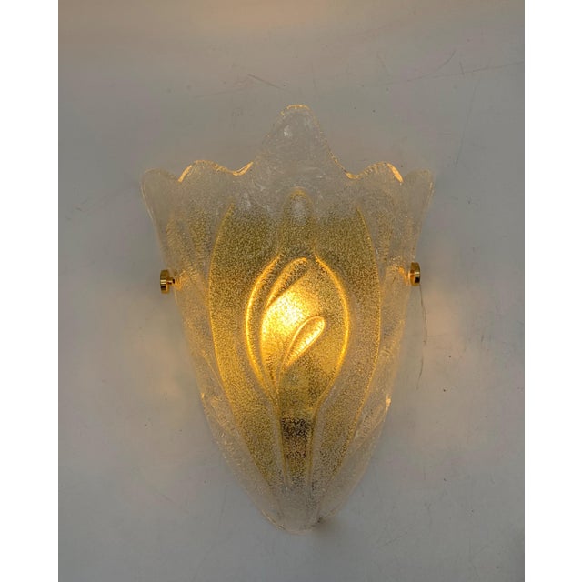 1970s Vintage Murano Wall Lamps from Seguso, 1970, Set of 2 For Sale - Image 5 of 5