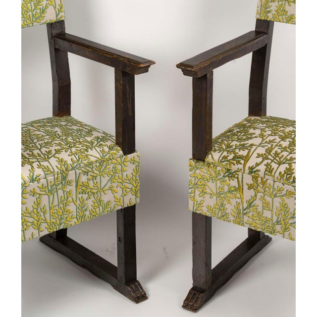 Antique High Period Style Armchairs, 1800s, Set of 2 For Sale - Image 5 of 9