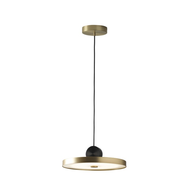 Calee v4 pendant by pool. Dimensions: d40 x h216.3 cm materials: solid brass, polycarbonate, black textile cable (2m)....